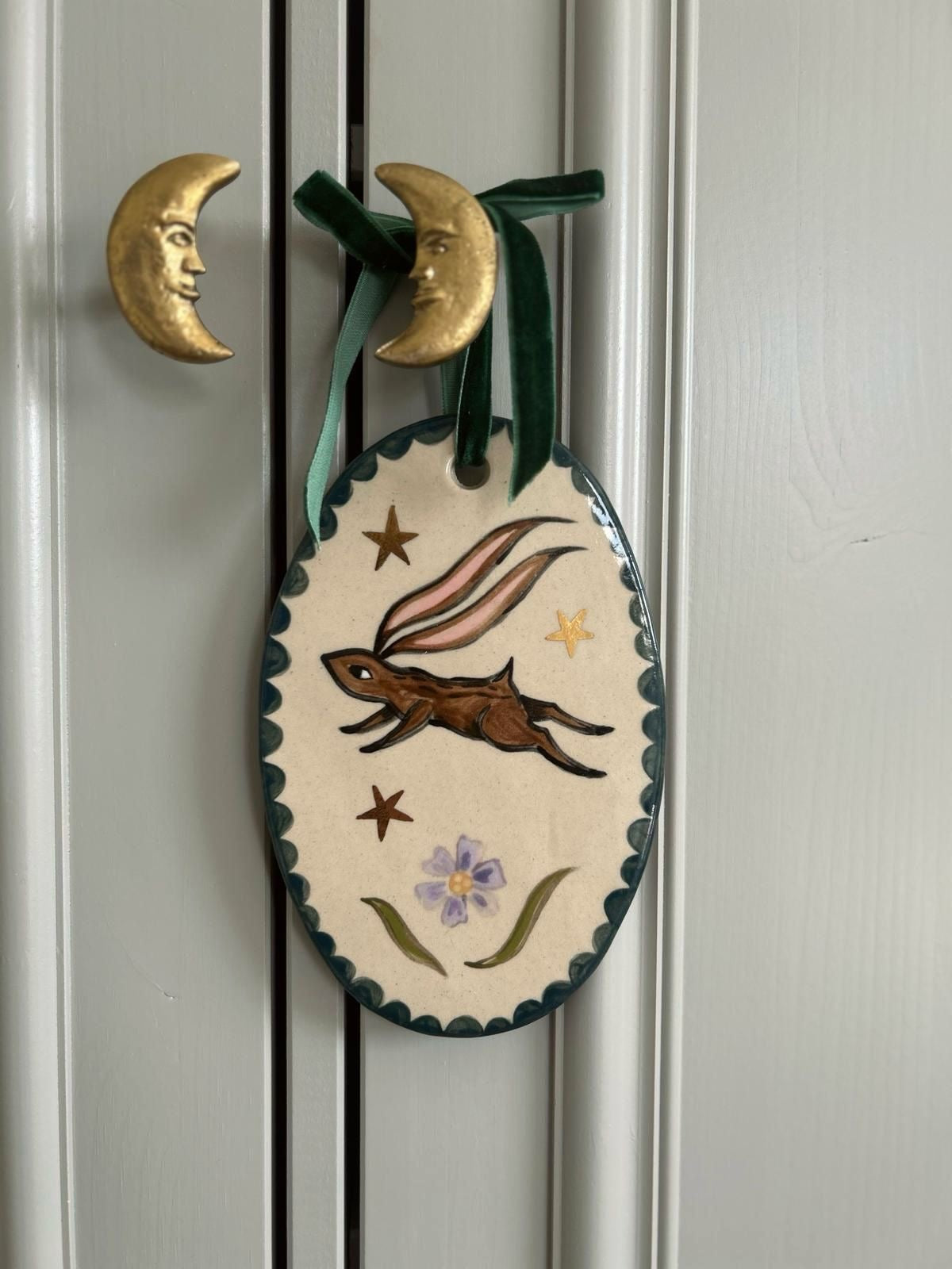Medaillon met gouden sterren - Atelier Fabel