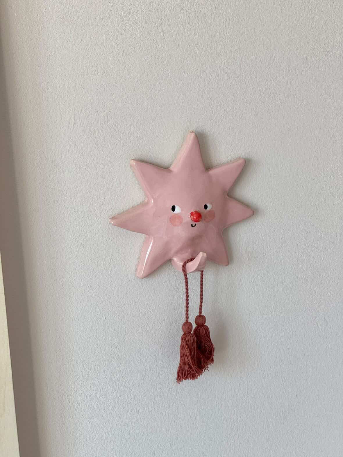 Ster haakje Eef roze