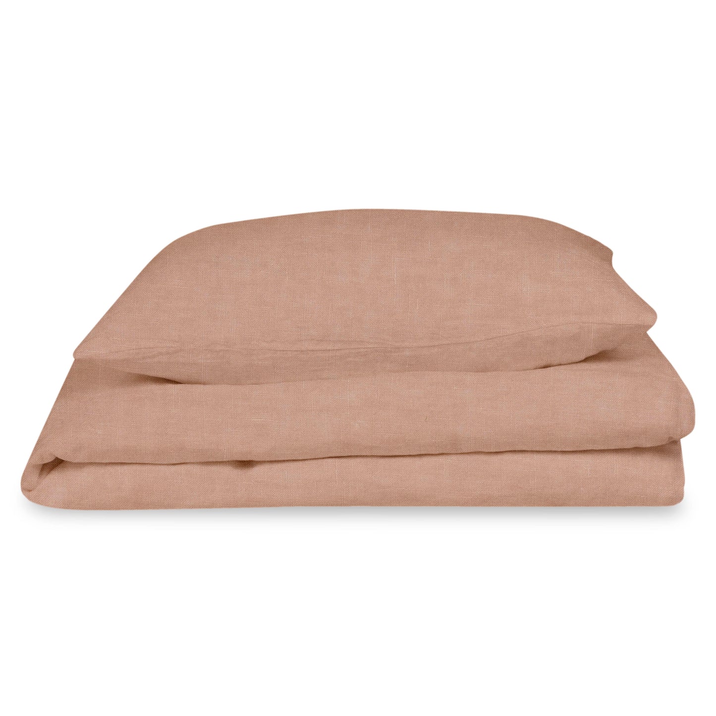 Linnen dekbedovertrek soft rose - Lis Labels