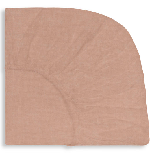 Linnen hoeslaken junior soft rose - Lis Labels
