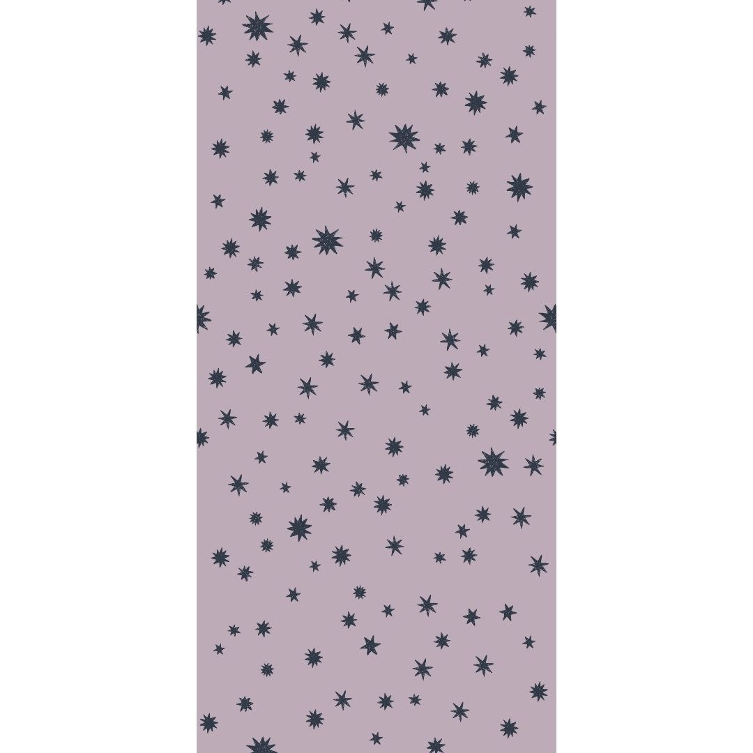 Kinderbehang Meet me at the Wall - Starry Night - Lilac - Joëlle Wehkamp