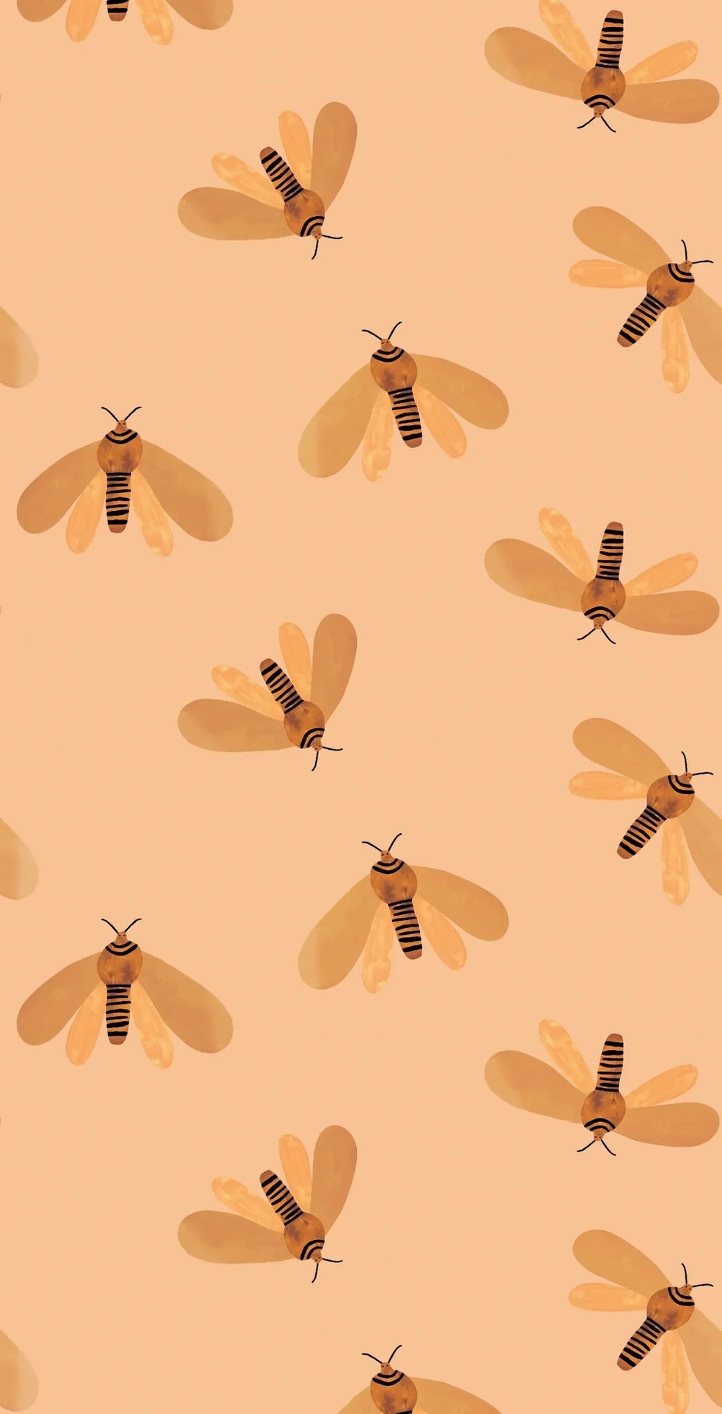 Behangstaal Meet Me at the Wall - Moth Sun - Aniek Bartels