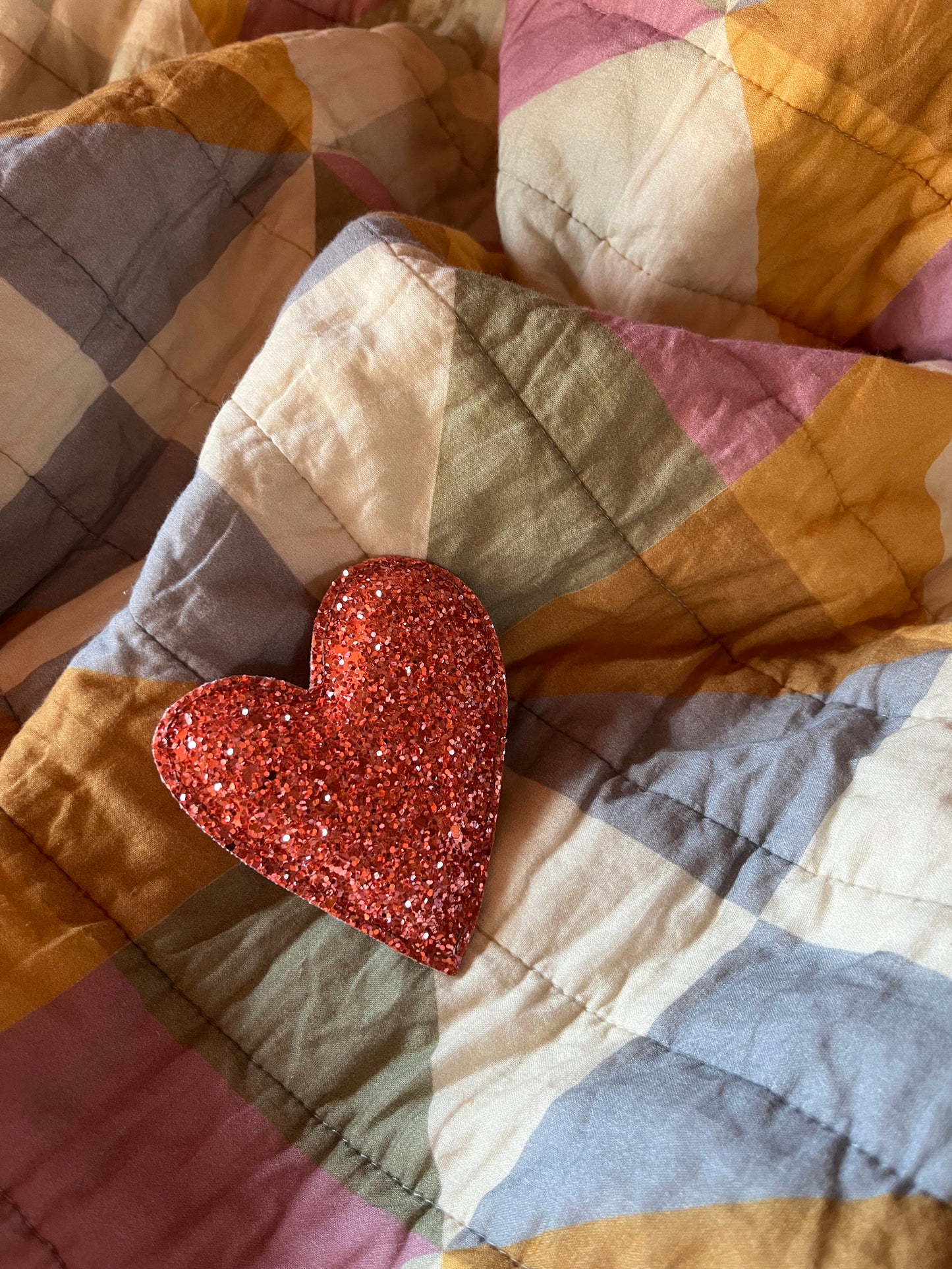 Hartje met glitter