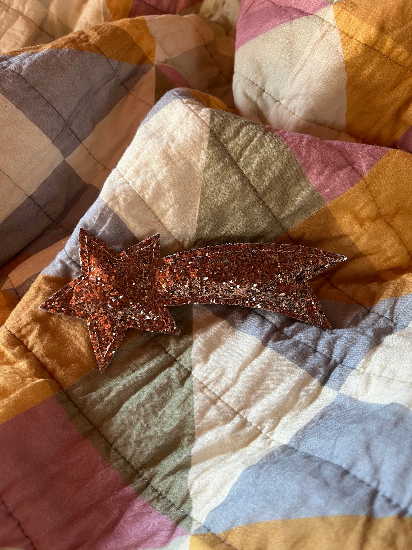 Vallende ster met glitter