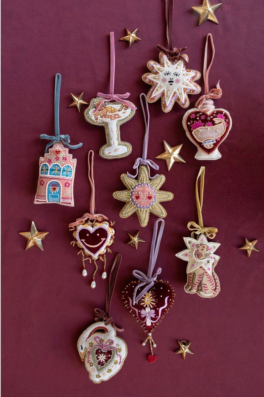 Ornament hart met kaars