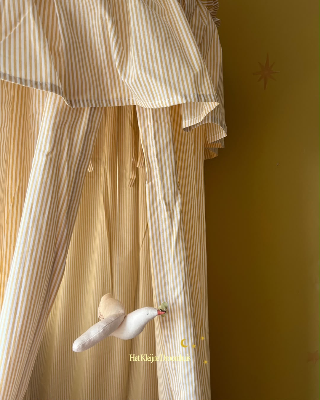 BaboTipi - Hemel Fiori e volant Canopy Mustard