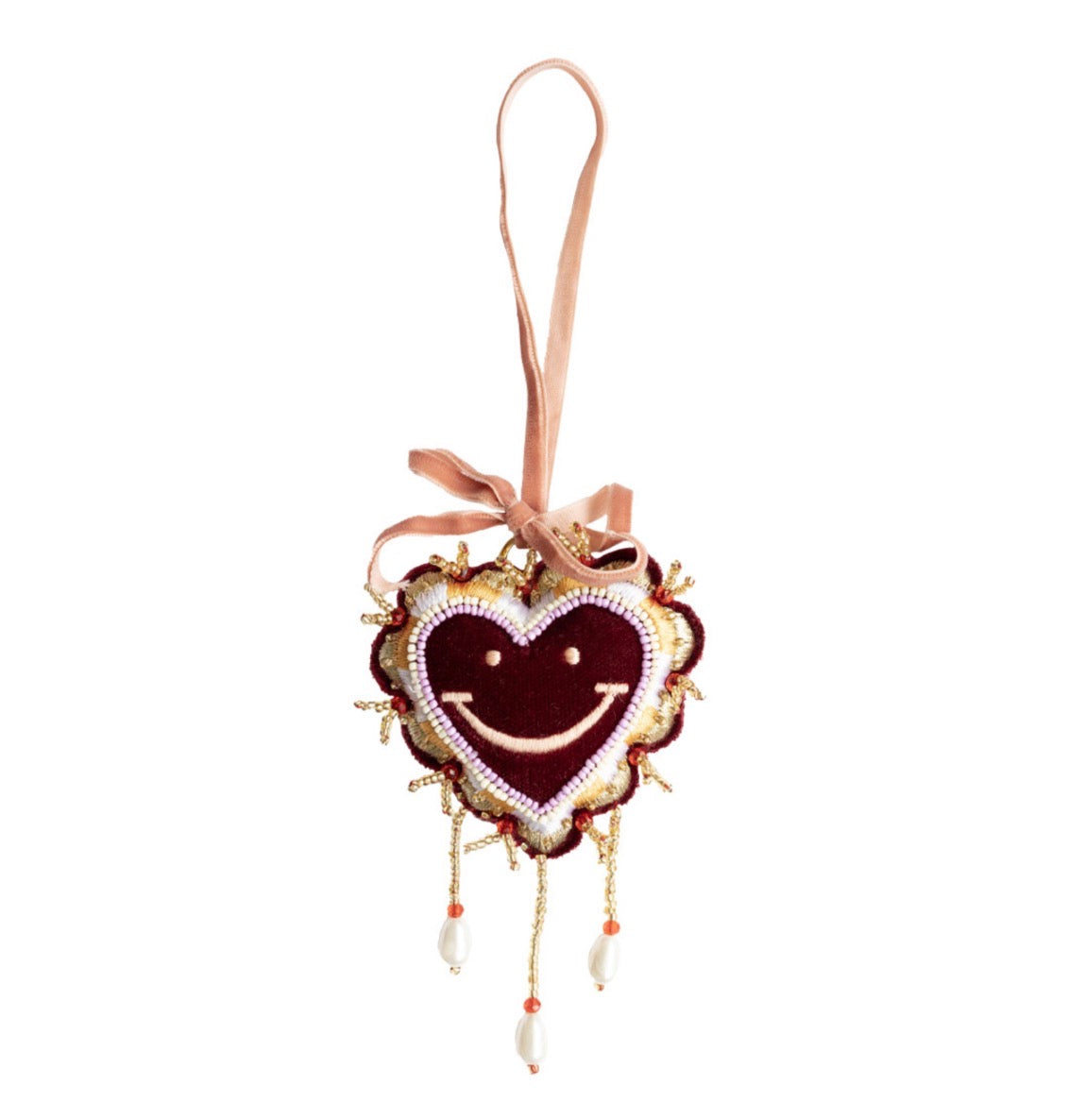 Ornament hart met smiley