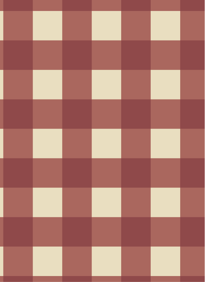 Behang Atelier Chien Gingham ruiten wijnrood
