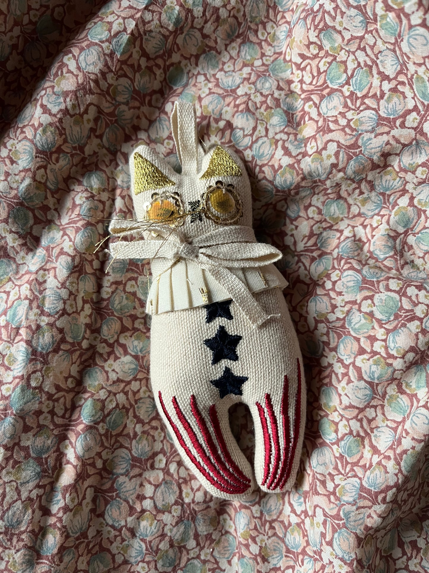 Raketkat, Katoenen Ornament Skippy Cotton