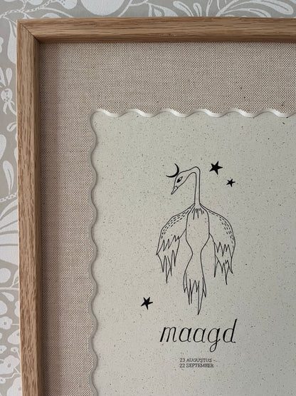 Magische sterrenbeeld maagd poster atelier Fabel met en zonder lijst