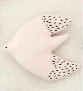 PRE ORDER stoffen vogeltje roze wanddecoratie