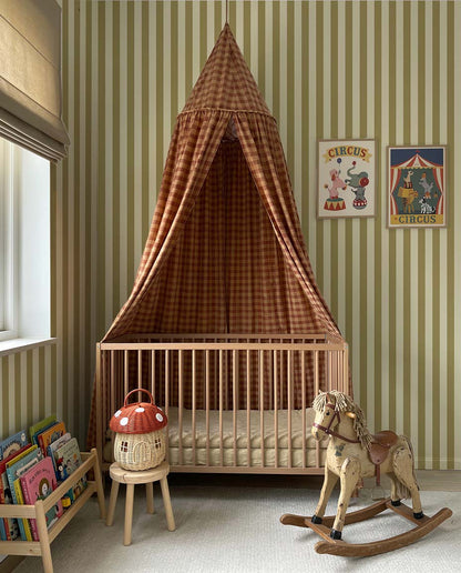 Behang Atelier Chien Smalle strepen olijfgroen
