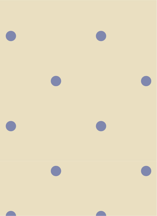 Atelier Chien Polkadot mini blauw vliesbehang stippenpatroon kinderkamer