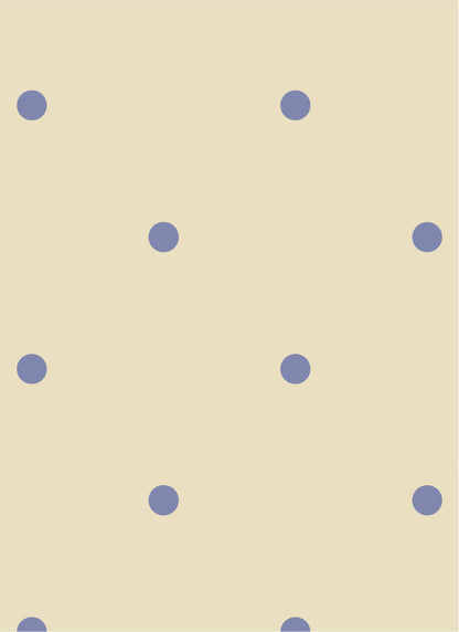 Atelier Chien Polkadot mini blauw vliesbehang stippenpatroon kinderkamer