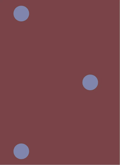 Atelier Chien Polkadot maxi bordeaux blauw vliesbehang grote stippen kinderkamer