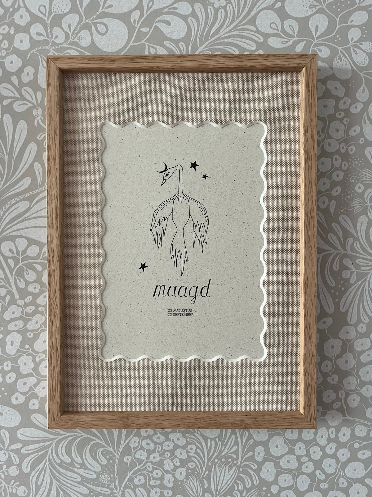 Magische sterrenbeeld maagd poster atelier Fabel met en zonder lijst