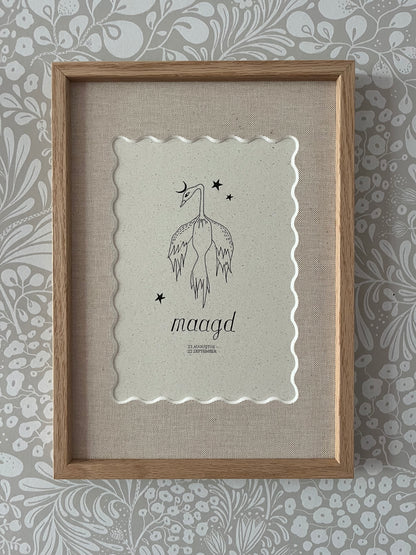 Magische sterrenbeeld maagd poster atelier Fabel met en zonder lijst