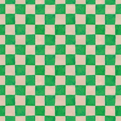 Kinderbehang Meet me at the Wall - Square blocks green - Aniek Bartels