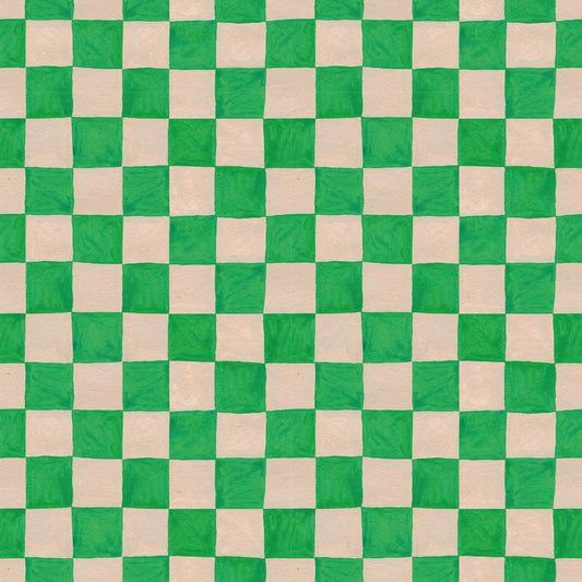 Kinderbehang Meet me at the Wall - Square blocks green - Aniek Bartels