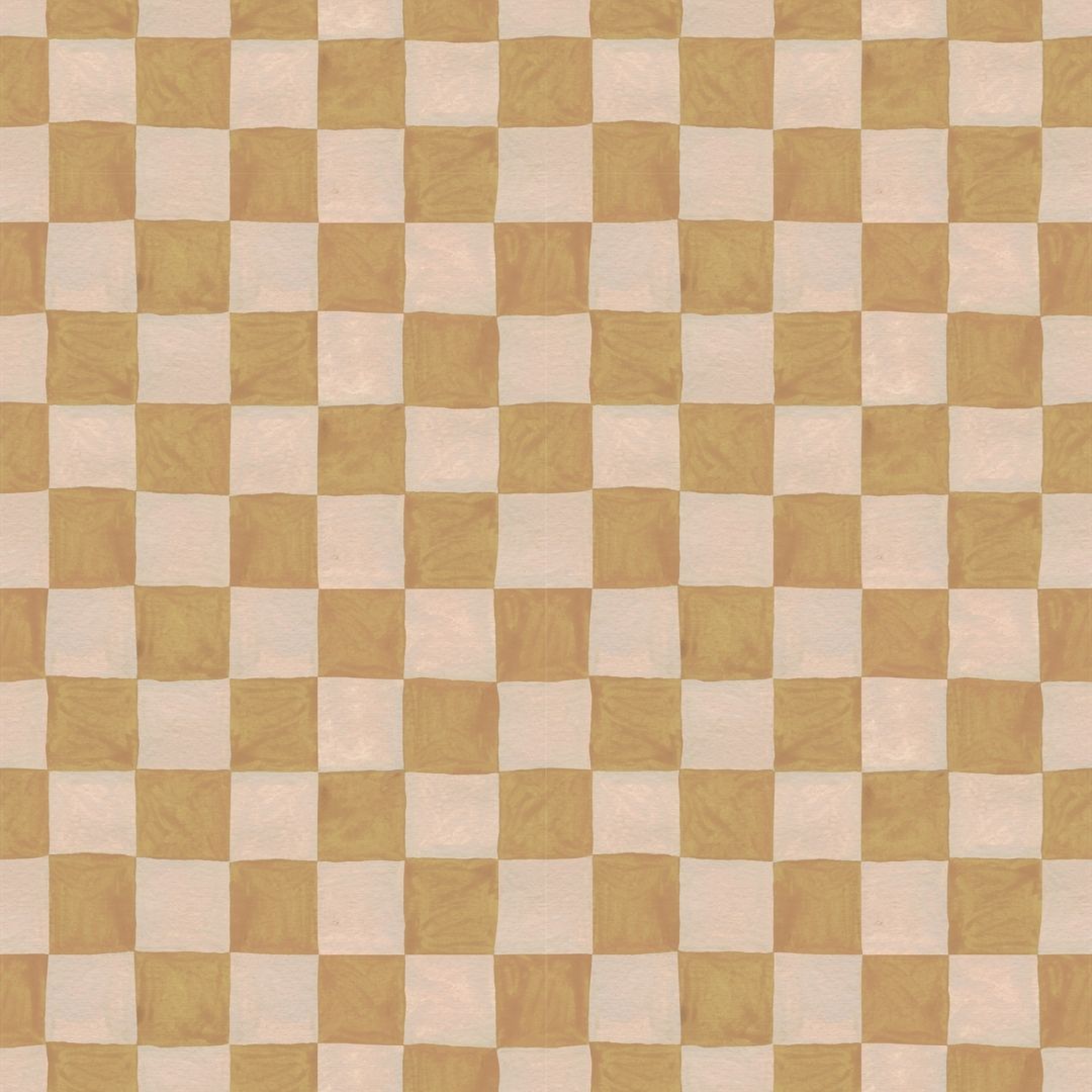 Behangstaal Meet me at the Wall - Square blocks sand - Aniek Bartels