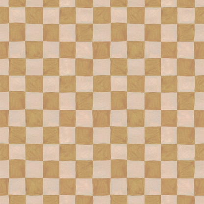 Behangstaal Meet me at the Wall - Square blocks sand - Aniek Bartels