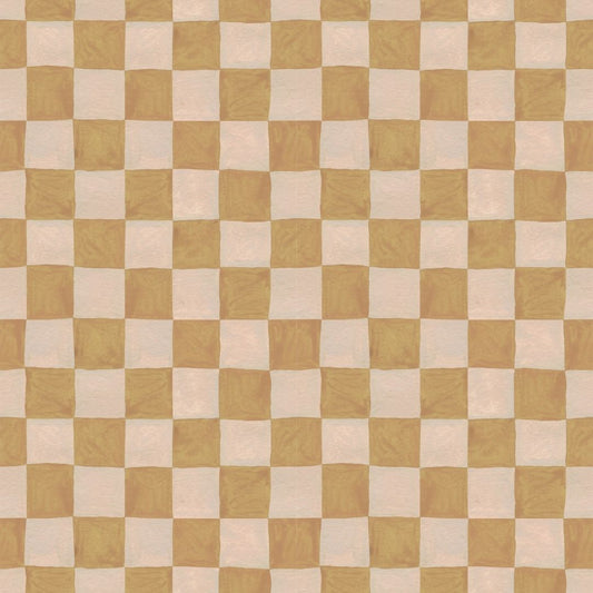 Behangstaal Meet me at the Wall - Square blocks sand - Aniek Bartels