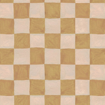 Behangstaal Meet me at the Wall - Square blocks sand - Aniek Bartels