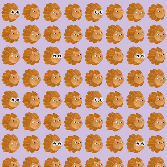 Kinderbehang Meet me at the Wall - Lion head - Lilac - Aniek Bartels