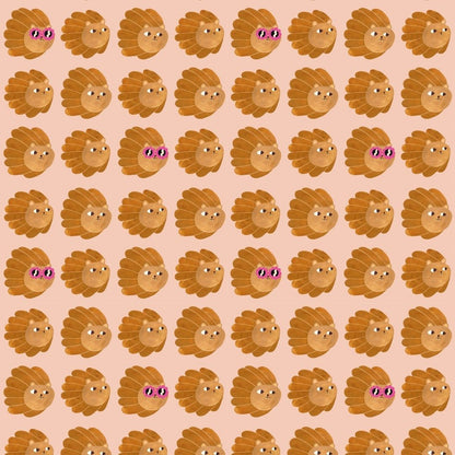 Kinderbehang Meet me at the Wall - Lion head - Pale Pink - Aniek Bartels