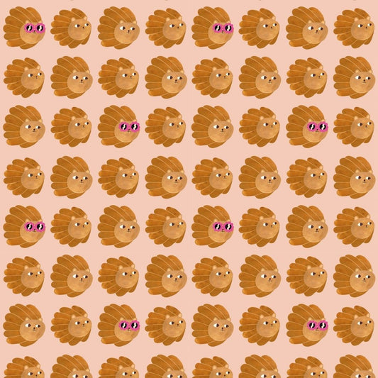 Kinderbehang Meet me at the Wall - Lion head - Pale Pink - Aniek Bartels