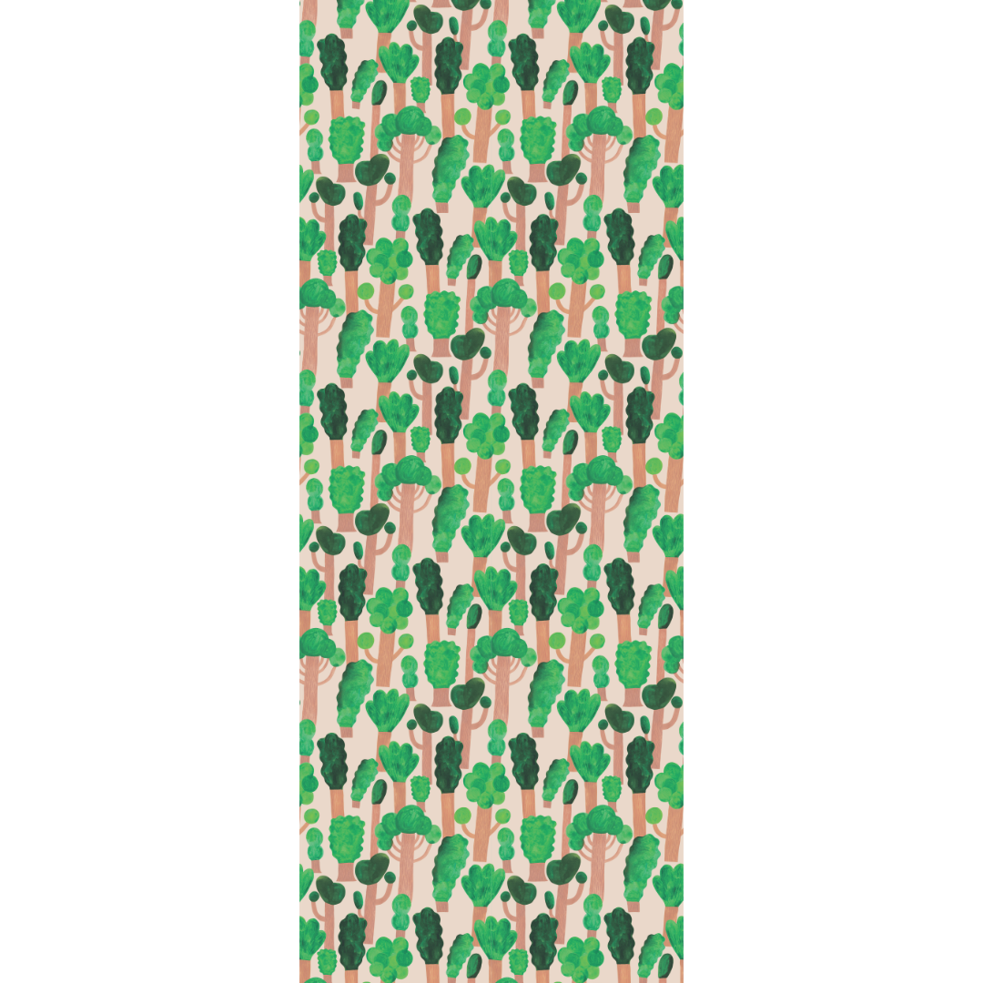 Behangstaal Meet me at the Wall - Trees - Pale pink - Aniek Bartels