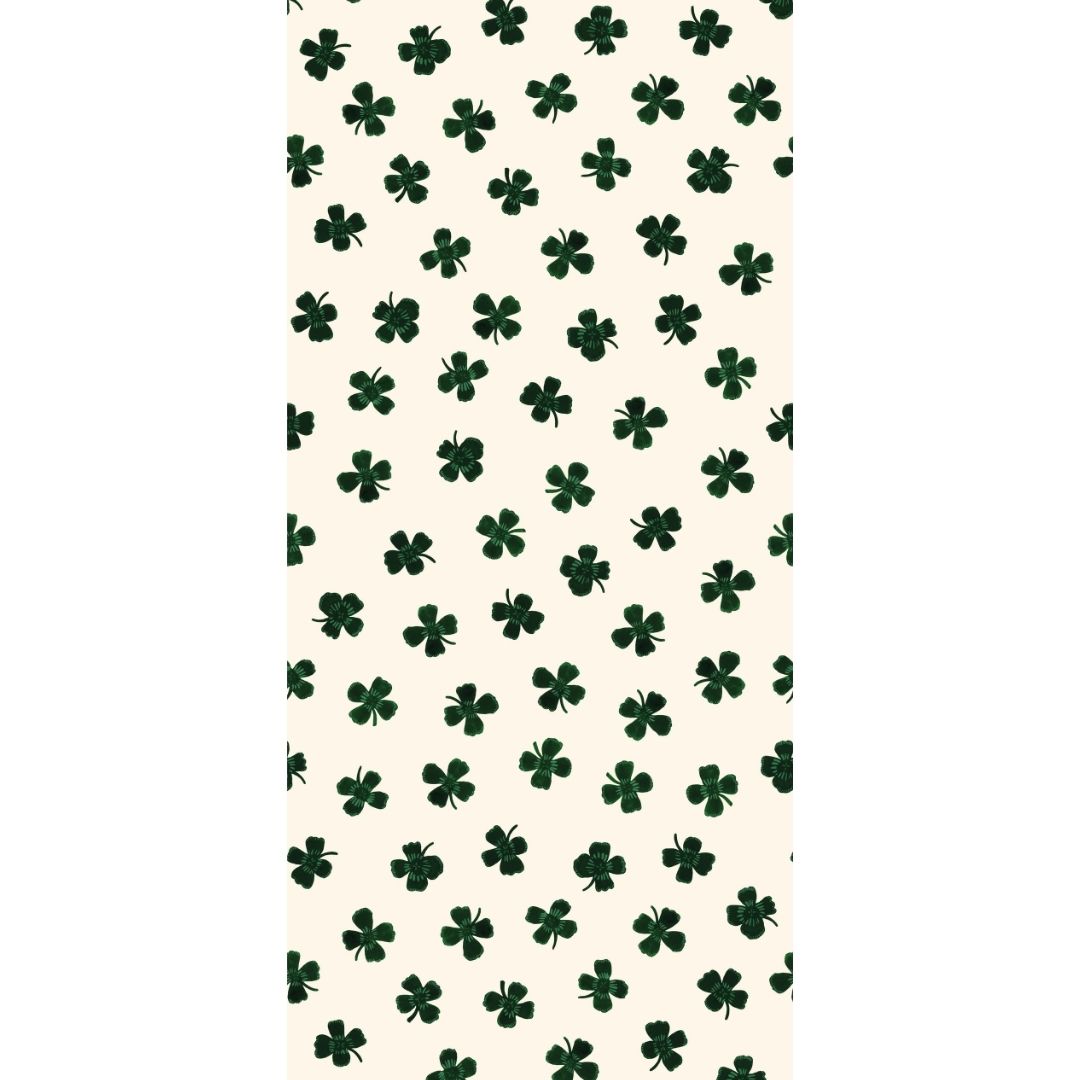 Behang Meet me at the Wall - Lucky Clover - Green - Joëlle Wehkamp