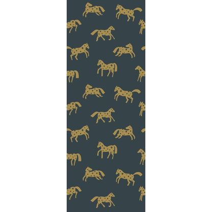 Behangstaal Meet me at the Wall - Magic Horses - Night Blue - Joëlle Wehkamp