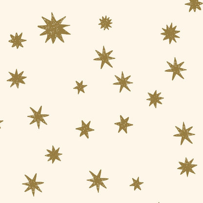 Kinderbehang Meet me at the Wall - Starry Night - Creme & Kaki - Joëlle Wehkamp