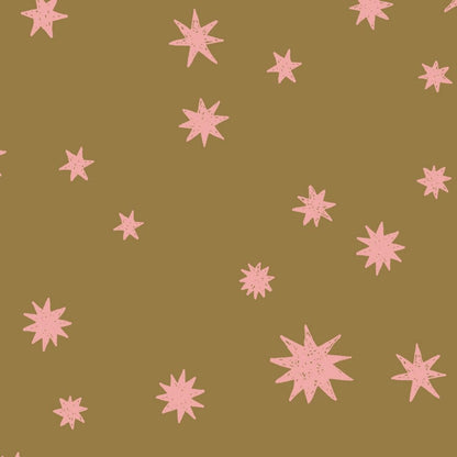 Kinderbehang Meet me at the Wall - Starry Night - Kaki - Joëlle Wehkamp