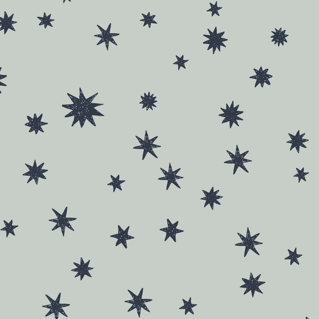 Kinderbehang Meet me at the Wall - Starry Night - Light blue - Joëlle Wehkamp