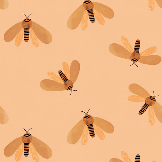 Behang Meet Me at the Wall  - Moth Sun - Aniek Bartels