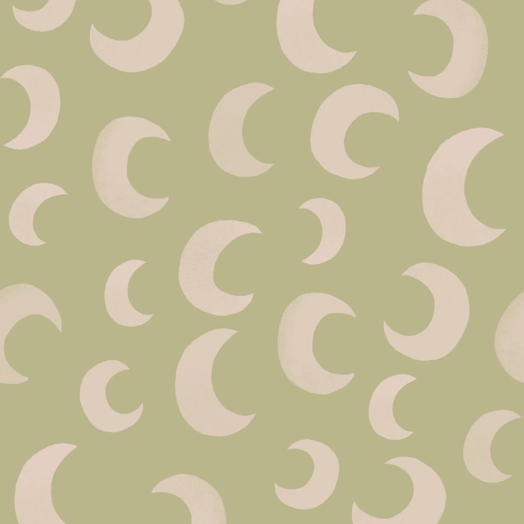 Behang Meet Me at the Wall - Moon Pistache - Aniek Bartels