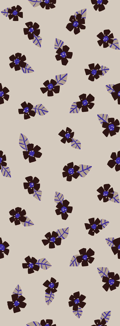 Behangstaal Meet Me at the Wall -  Poppy Flowers Light - Natural Noord