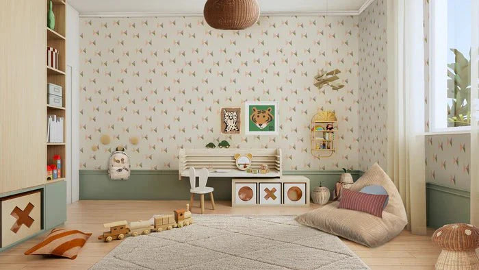 Behangstaal Meet Me at the Wall - Bowie Tie Pastels - Carolien Baudoin