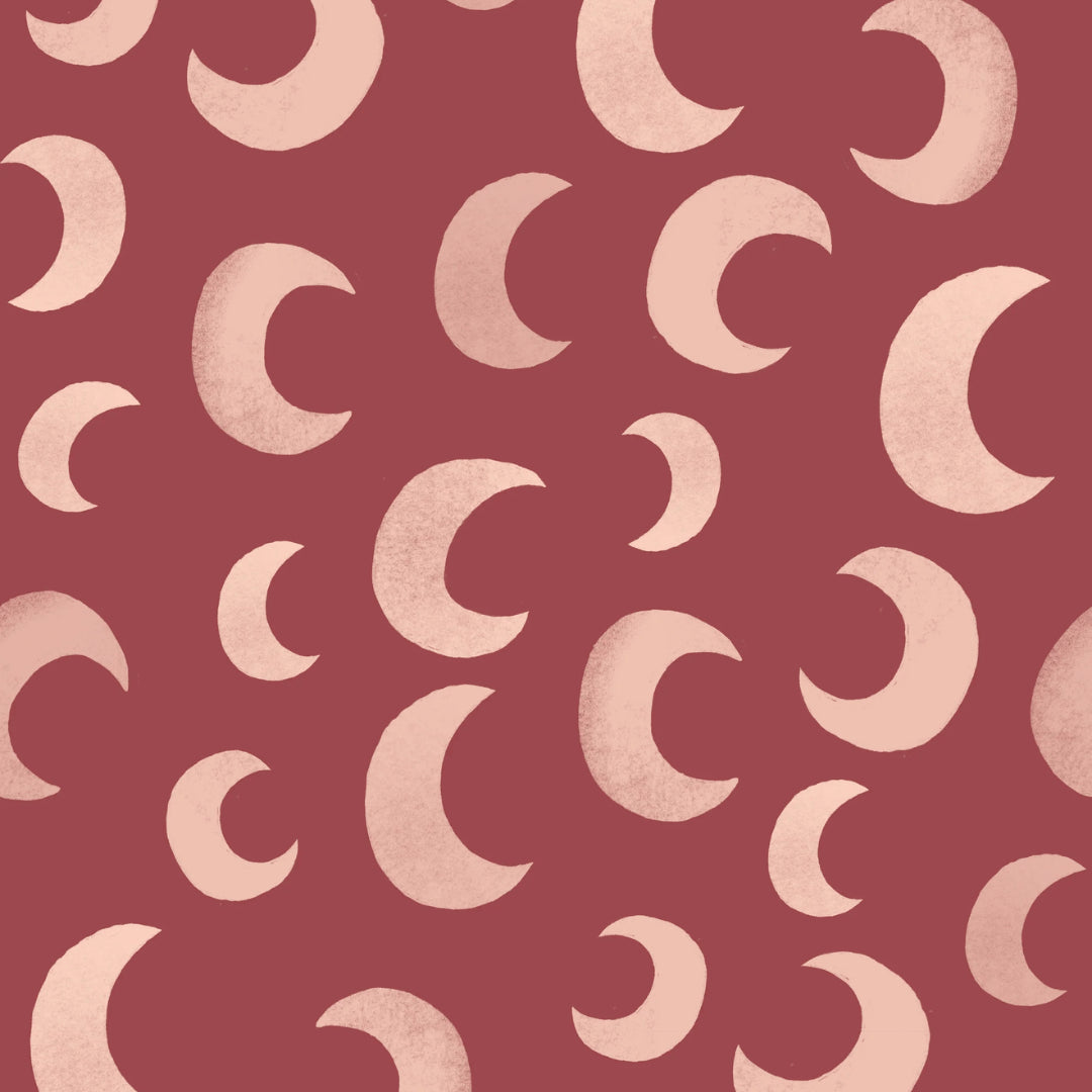 Behangstaal Meet Me at the Wall - Moon Rhubarb - Aniek Bartels
