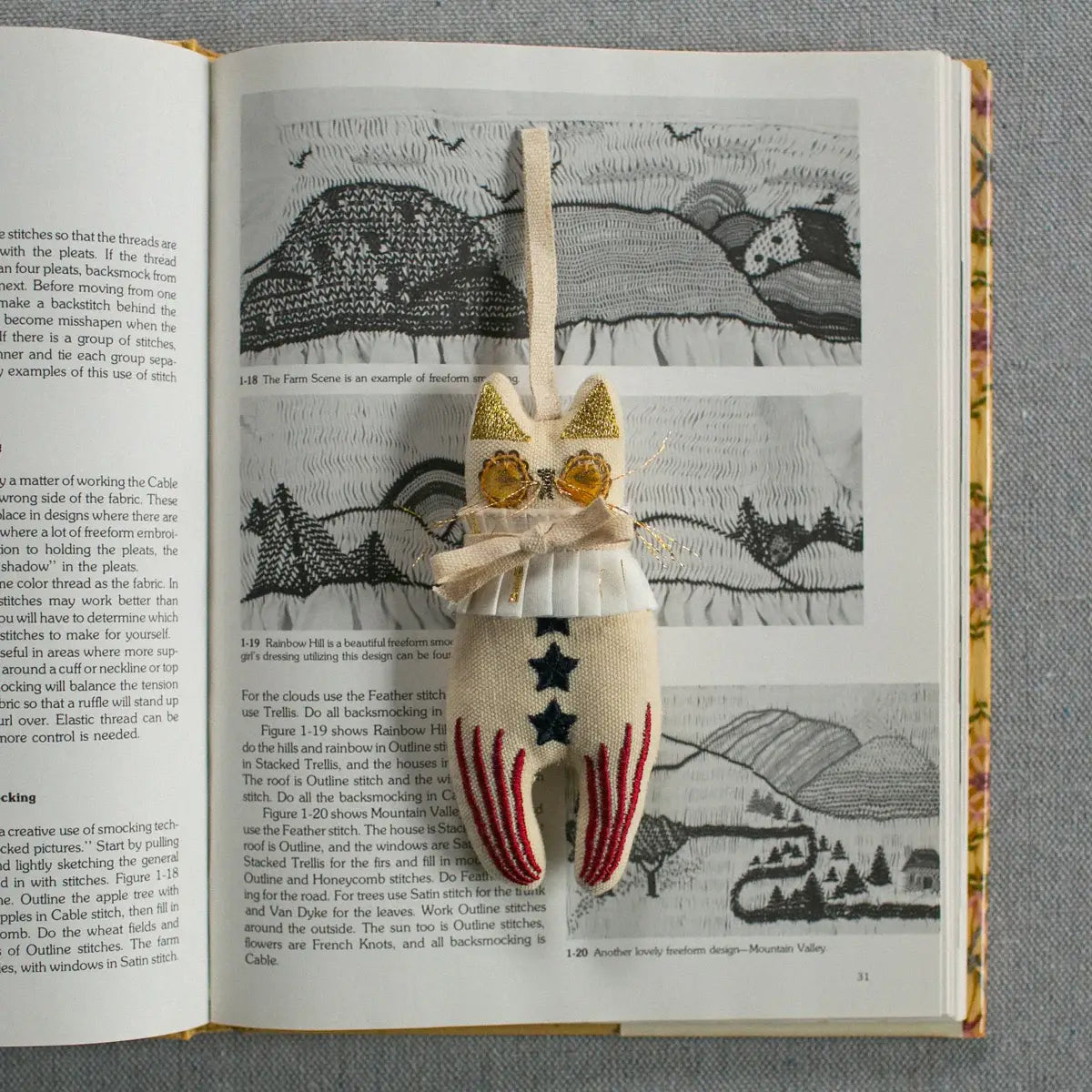 Raketkat, Katoenen Ornament Skippy Cotton